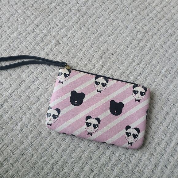 Betsey Johnson Panda Print Wristlet - Picture 2 of 10